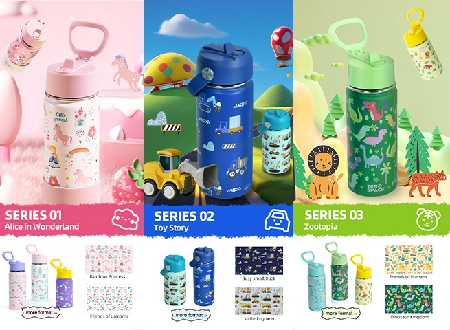 waterproof water bottles with logo for kids